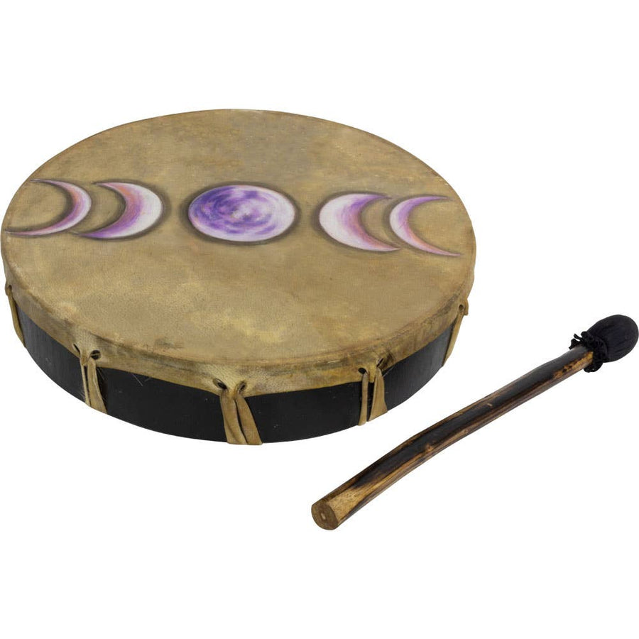 Connect with lunar energy using our handcrafted moon phase drum—perfect for rituals, sound healing, meditation and boho decor
