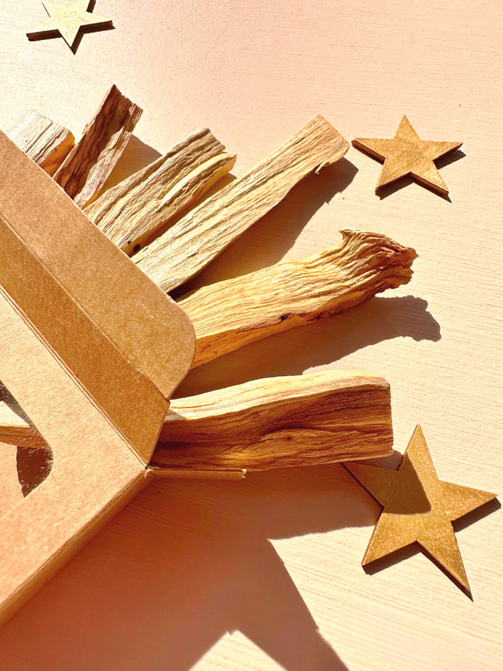 Cleanse and uplift with 6 sacred Palo Santo sticks—citrus-scented, sustainably sourced, ideal for rituals and energy clearing