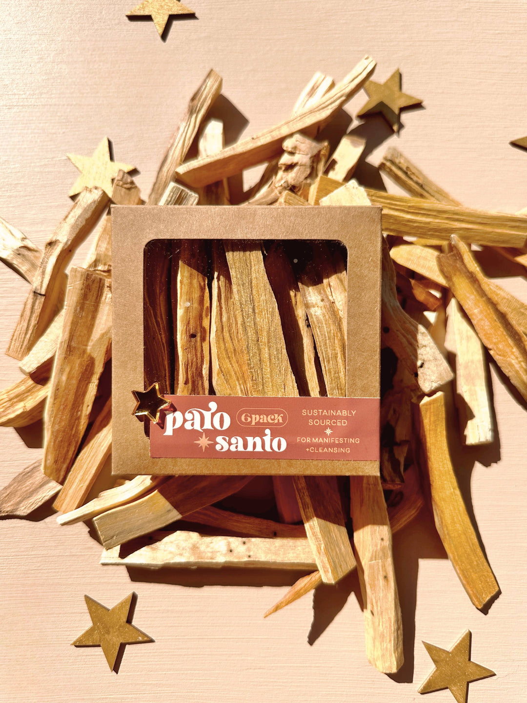 Cleanse and uplift with 6 sacred Palo Santo sticks—citrus-scented, sustainably sourced, ideal for rituals and energy clearing